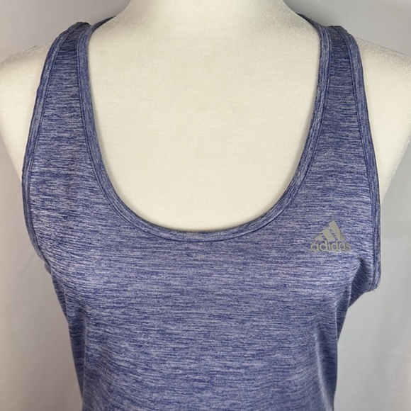 Adidas Heathered Purple Tank Top - Picture 2 of 7